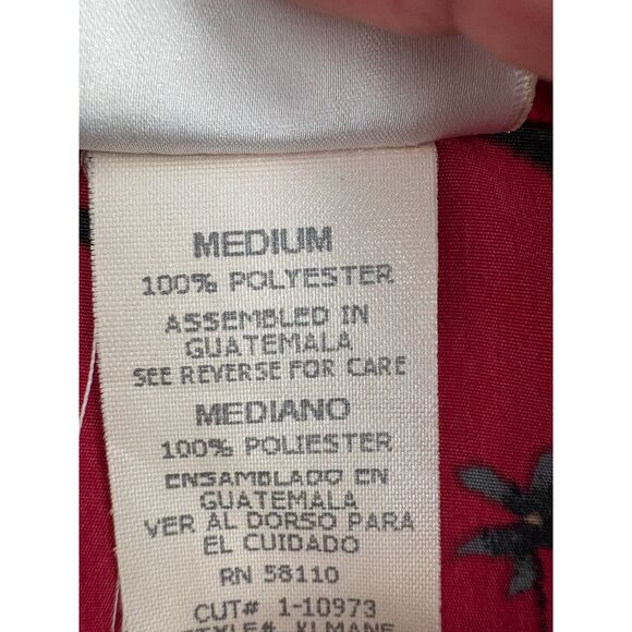 Vintage Kathie Lee Collection Red Midi Floral Skirt Size M Midi Romantic Date - Picture 7 of 9